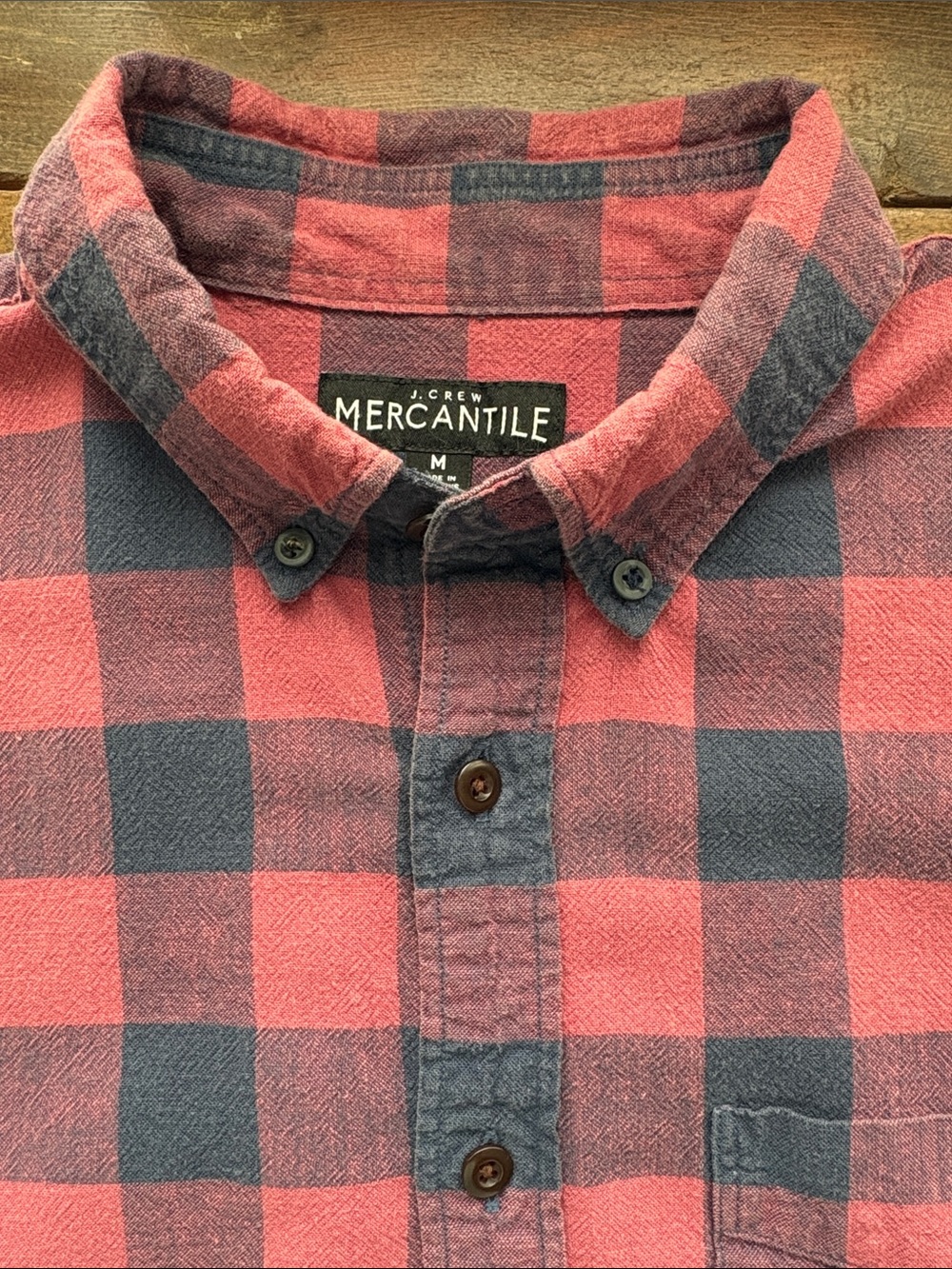 J. Crew Mercantile Plaid Button-Down Shirt